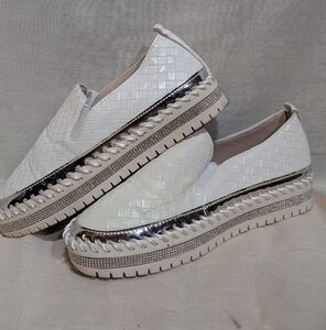 Elegant White Slip-On Women's Shoes